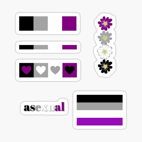 Discover Asexual Pride Sticker Pack
