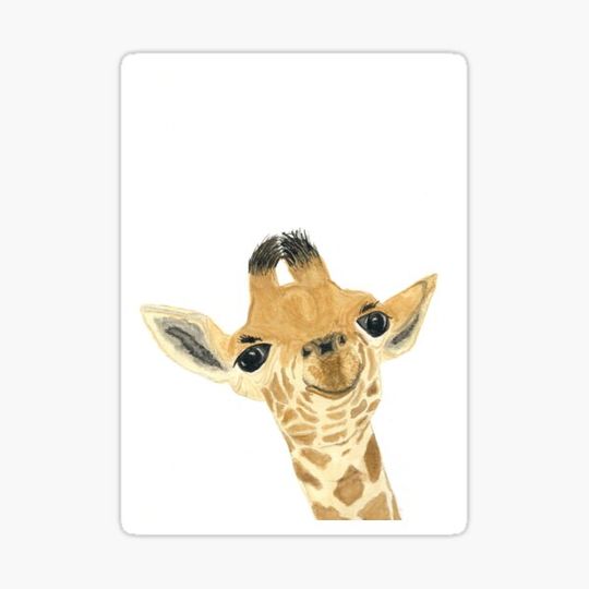 Discover Watercolor Giraffe