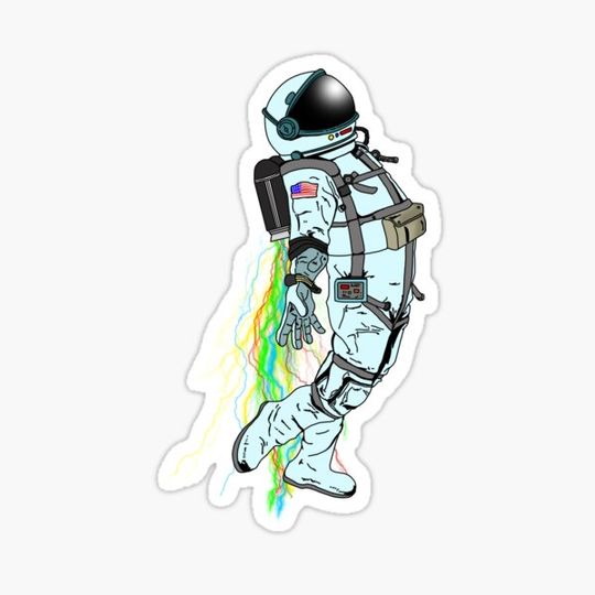Discover Cool Astronaut with Colored Nozzle drive gift idea For Astronauts and Colorful Lovers