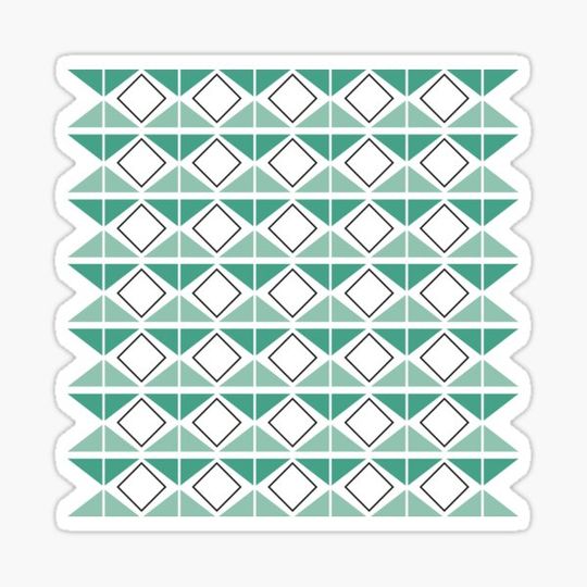 Discover Abstract green triangles