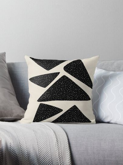 Black minimalist primitive tribal geometric balance abstract modern Nordic Boho Minimalistic traingle line art Mid Century solid soft gradient brush strokes Ink cave design dots pattern IV
