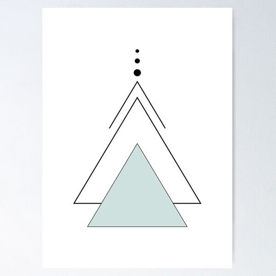 Discover Abstract Blue Triangle Line