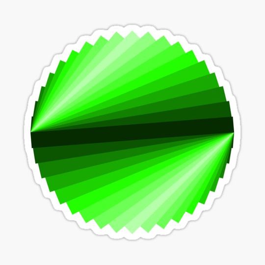 Discover Green triangles in a circle
