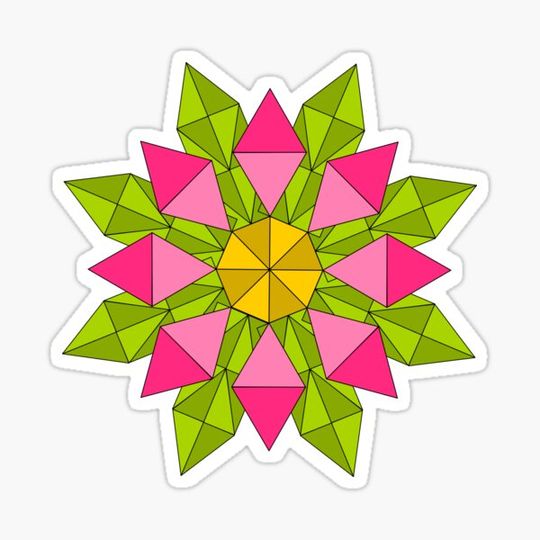 Discover Flower from triangles