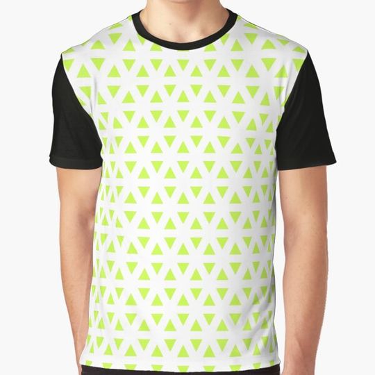 Discover Lime Green Mirrored Triangles Duplicate White Perpetual Outline