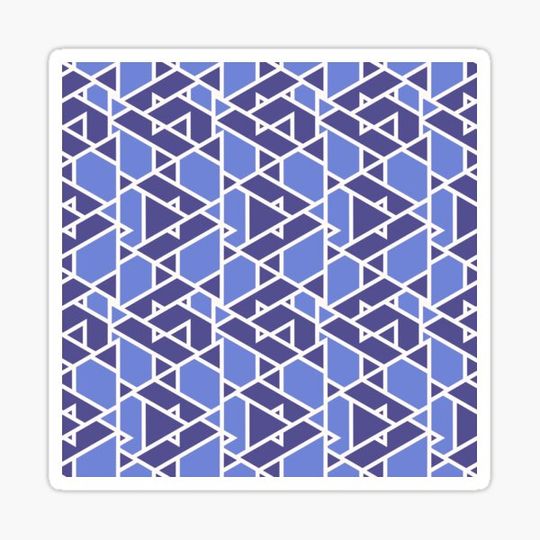 Discover Blue Indigo Geometric Patterns | Triangles