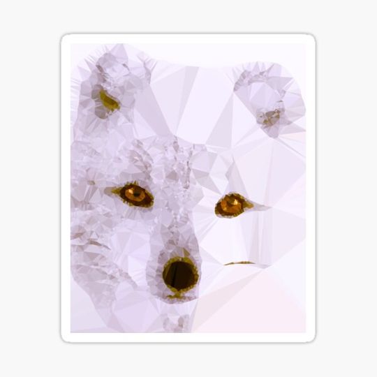 Discover Young Fox Low Poly Triangles