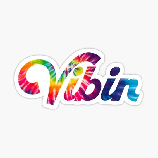 Discover Vibin Rainbow Tie Dye Pattern Design, Colorful Summer Tropical, Fun Textile, Print Display Mug Pillow Wall Poster Tumbler