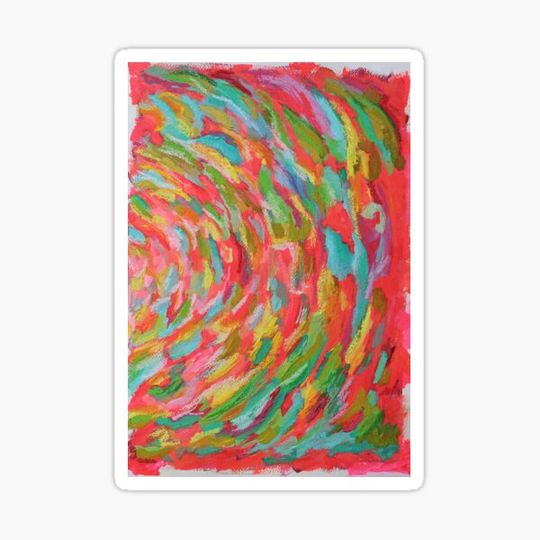 Discover Colourful Abstract Mixed Media Painting