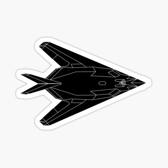 Discover F-117 nighthawk illustration