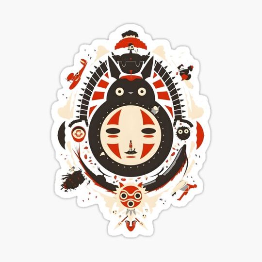 Discover kawaii & Cute art girl kiki's go -%[ghiblis]%- flying away dragon