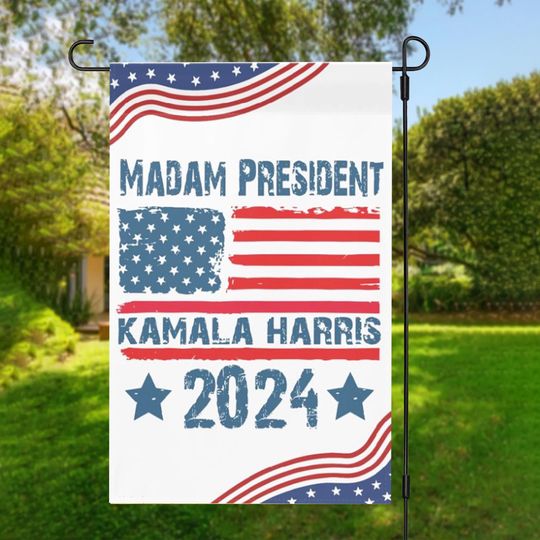 Discover Madam President Kamala Harris Flag, Madam President Flag, Kamala Rally Garden Flag