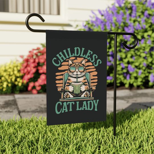 Discover Kamala Harris Coconut Flag - Childless Cat Lady Support