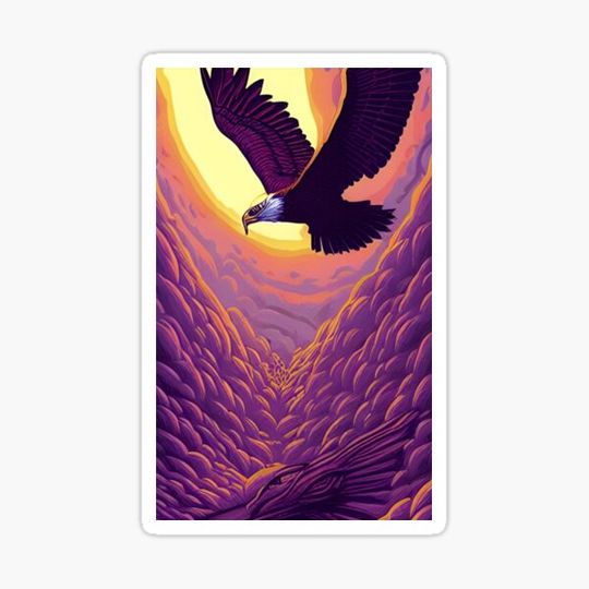 Discover Flying eagle cartoon