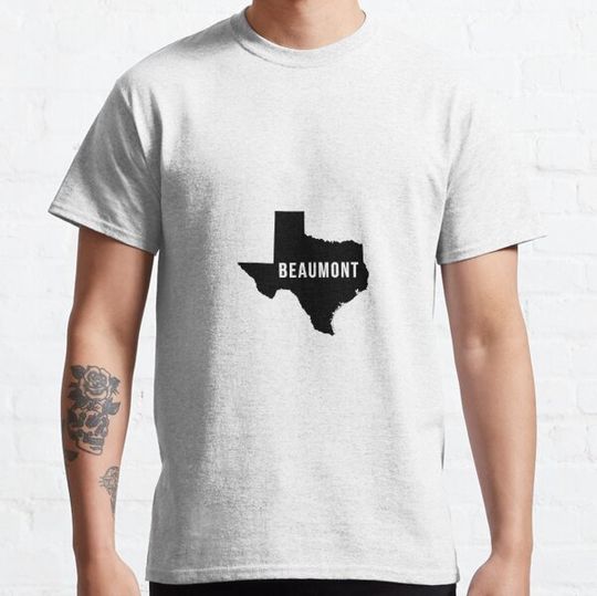 Discover Beaumont, Texas State Silhouette