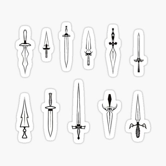 Discover dagger set: black/white
