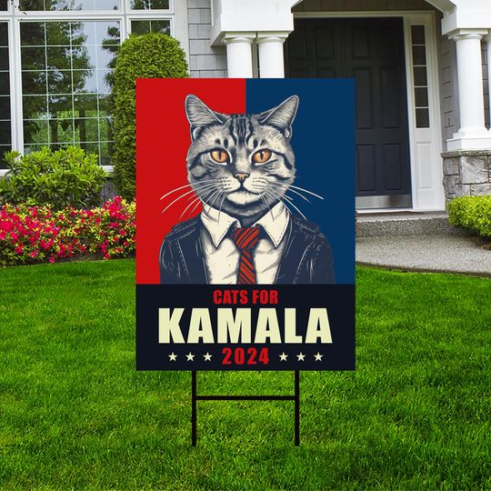 Discover Kamala Harris 2024 Yard Sign - Coroplast Kamala Harris For President 2024 Lawn Sign