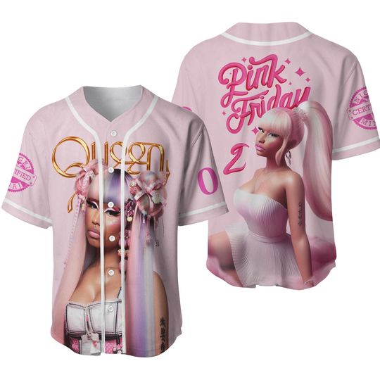 Discover Nicki Minaj Baseball Shirt, Nicki Minaj Tour Jersey, Pink Friday 2 Jersey Shirt