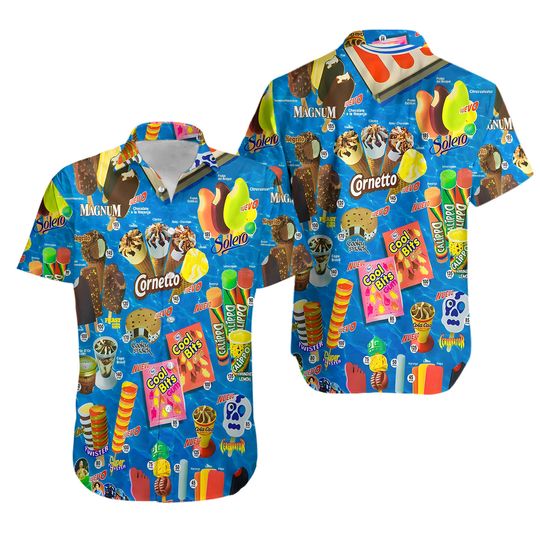 Discover Ice Cream Hawaiian Shirt