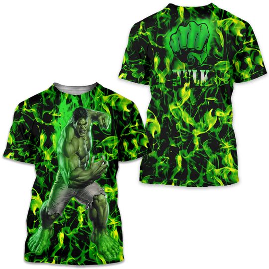 Discover Incredible Hulk Superhero Movie Green Hulk Father’s Day Tshirt 3D