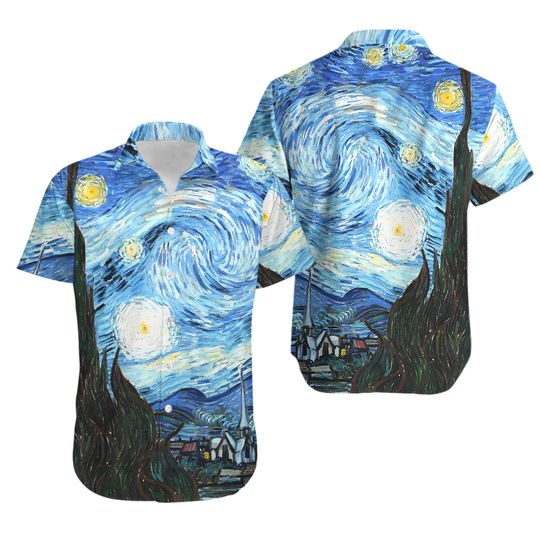 Discover Van Gogh Starry Night Hawaiian Shirt