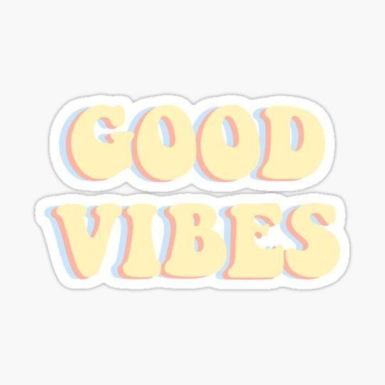 Discover Sticker "Good V" pastel colors