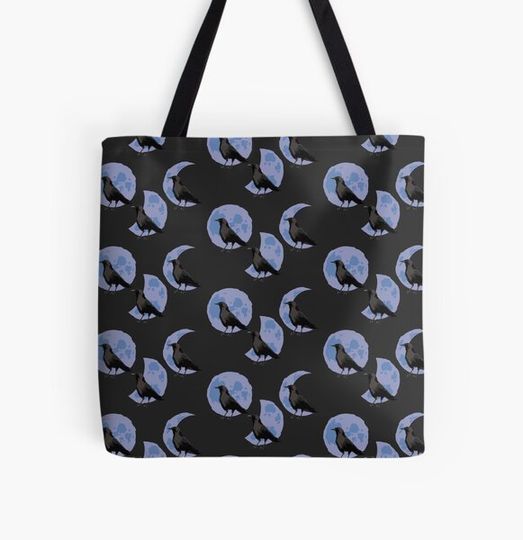 Discover Crow and Moon (light blue)