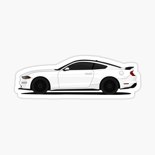 Discover Mustang GT Side (WHITE)