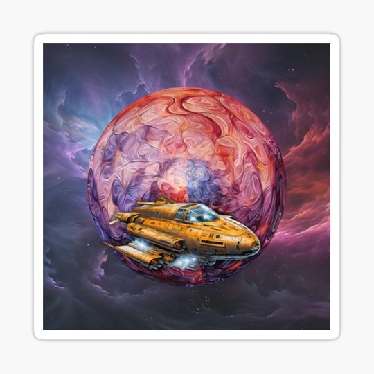 Discover Space Sci-Fi Travel Illustration (64) - The Explorer