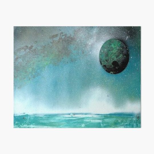 Discover Blue Planet Spraypaint Artwork