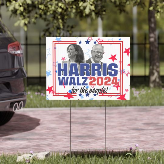 Discover Harris Walz 2024 For President  Yard Signs