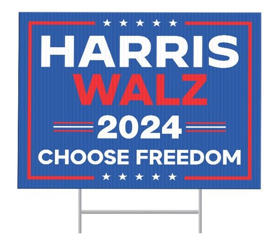 Discover Harris Walz Yard Sign, Kamala Harris Tim Walz 2024 Sign
