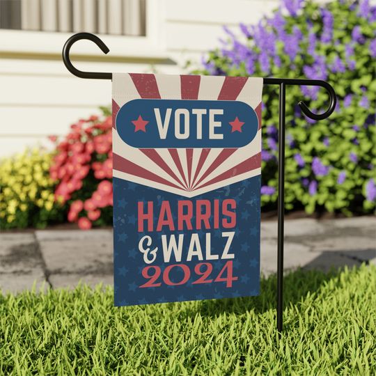 Discover Harris Walz 2024 Garden Flag