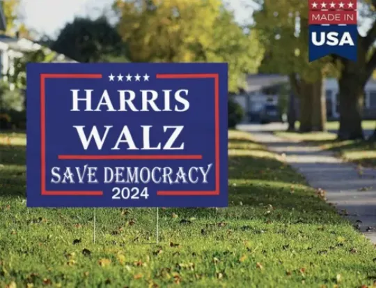 Discover Harris Walz 2024 Election Yard Sign - Harris Support Design