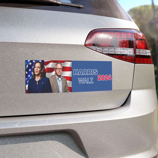 Discover Harris Walz 2024,  Kamala 2024 Car Magnet