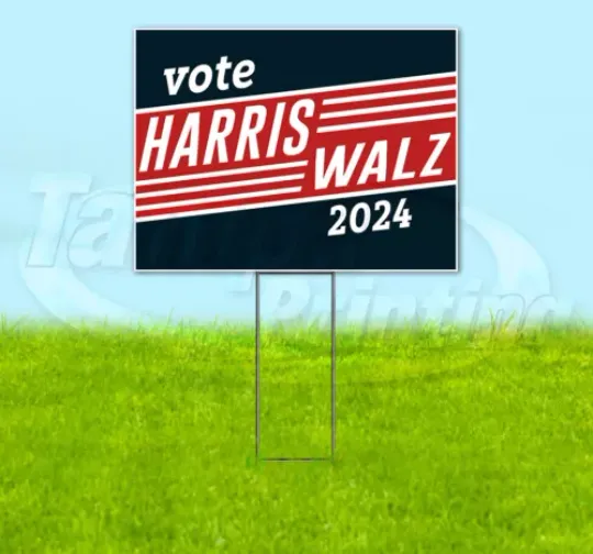 Discover HARRIS WALZ 2024 18x24 Yard Sign Snipe Election President YS00079