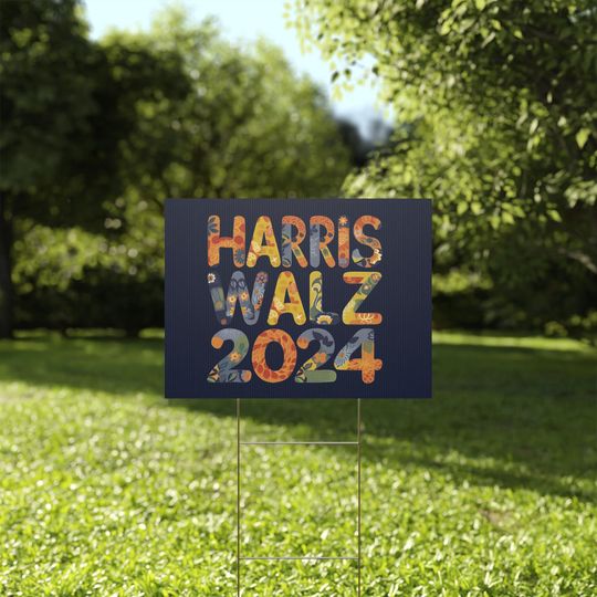 Discover Kamala Harris Tim Walz 2024 Yard Sign