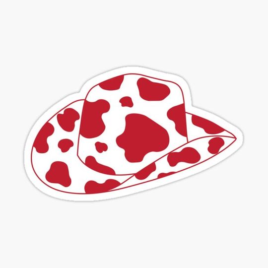 Discover Red Cow Print Cowboy Hat