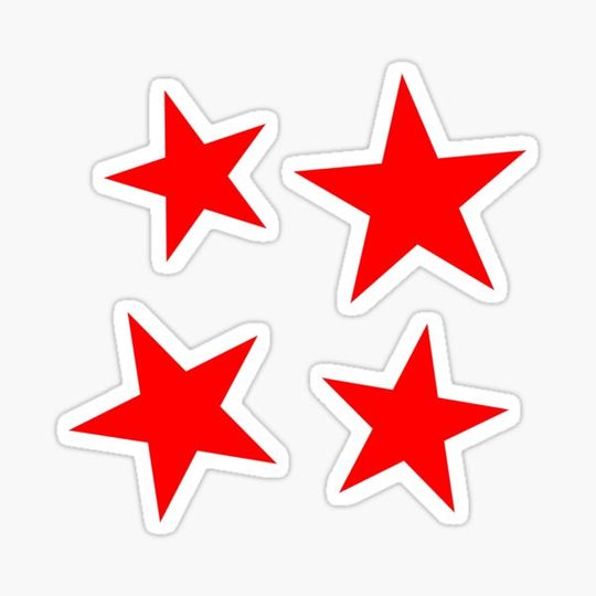 Discover Red Star Sticker Pack