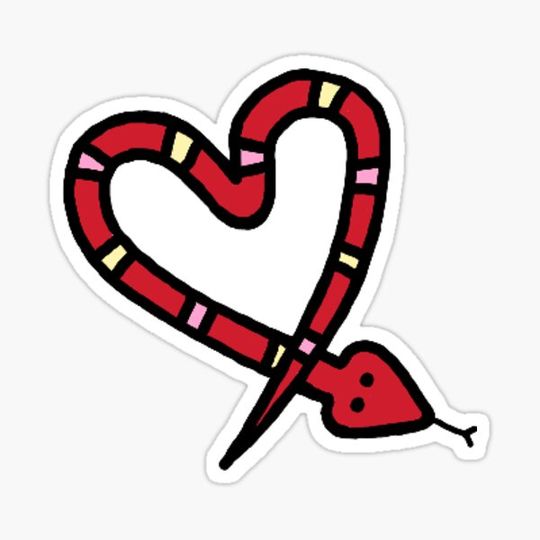 Discover Red snake heart