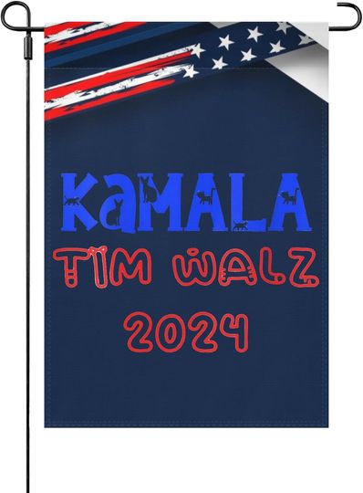 Discover Harris Walz 2024 Campaign for President Harris Waltz Vintage Garden Flag