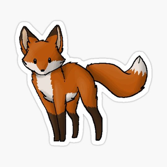 Discover Red Fox sticker