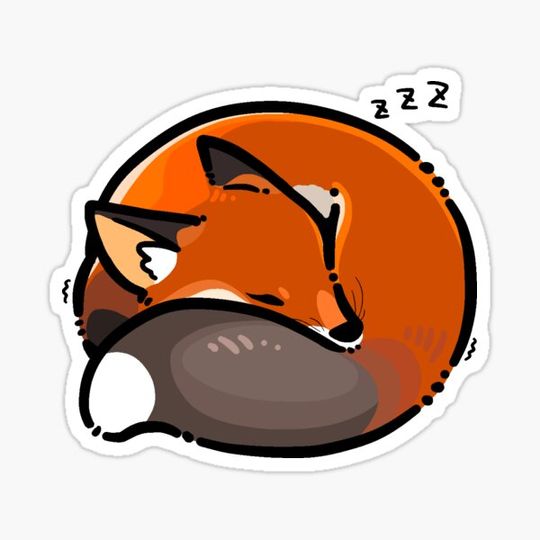 Redfox asleep