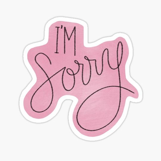 Discover I'm sorry (pink)