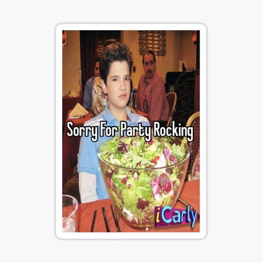 Discover Freddie Benson Icarly Sorry For Party Rocking Meme