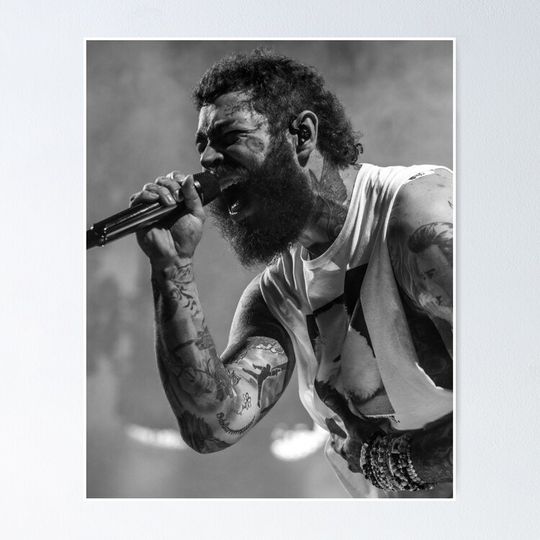Discover Post Malone Photography Premium Matte Vertical Posters