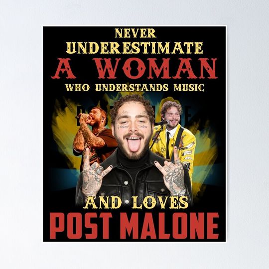 Discover Never Underestimate A Woman Who Loves Post Premium Matte Vertical Posters