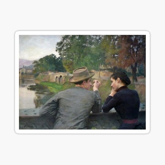 Discover Les Amoureux - The Lovers - Émile Friant - 1888