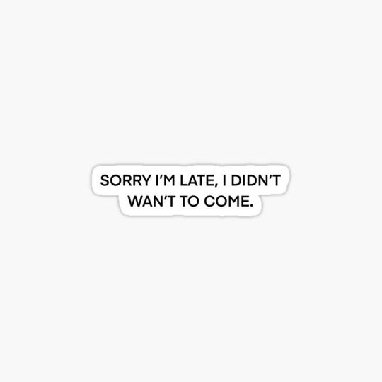 Discover sorry didnt wanna come