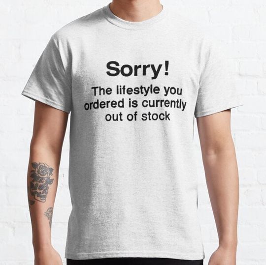 Discover Banksy - sorry the lifestyle you ordered is currently out of stock